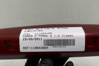 Feu arriere stop central OPEL CORSA D Photo n°1