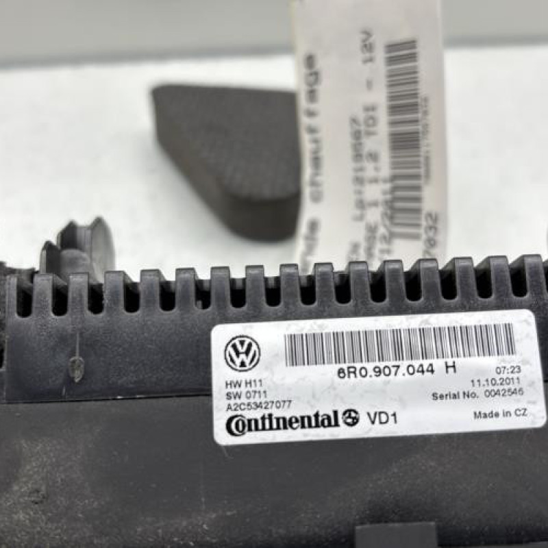 Commande chauffage VOLKSWAGEN POLO 5 Photo n°3