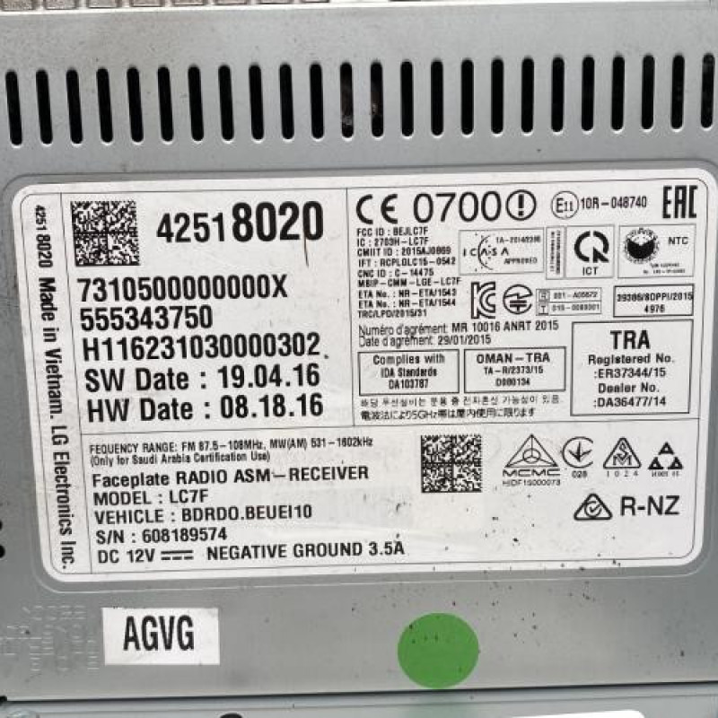 Autoradio d'origine OPEL CORSA E Photo n°5