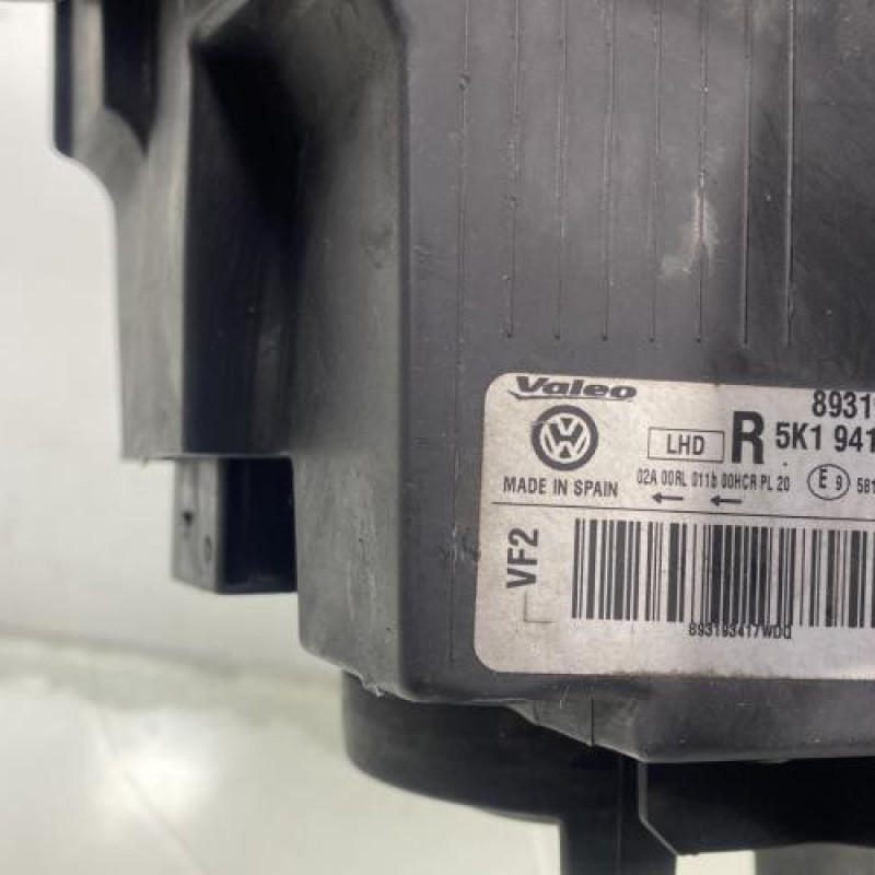 Optique avant principal droit (feux)(phare) VOLKSWAGEN GOLF 6 Photo n°5