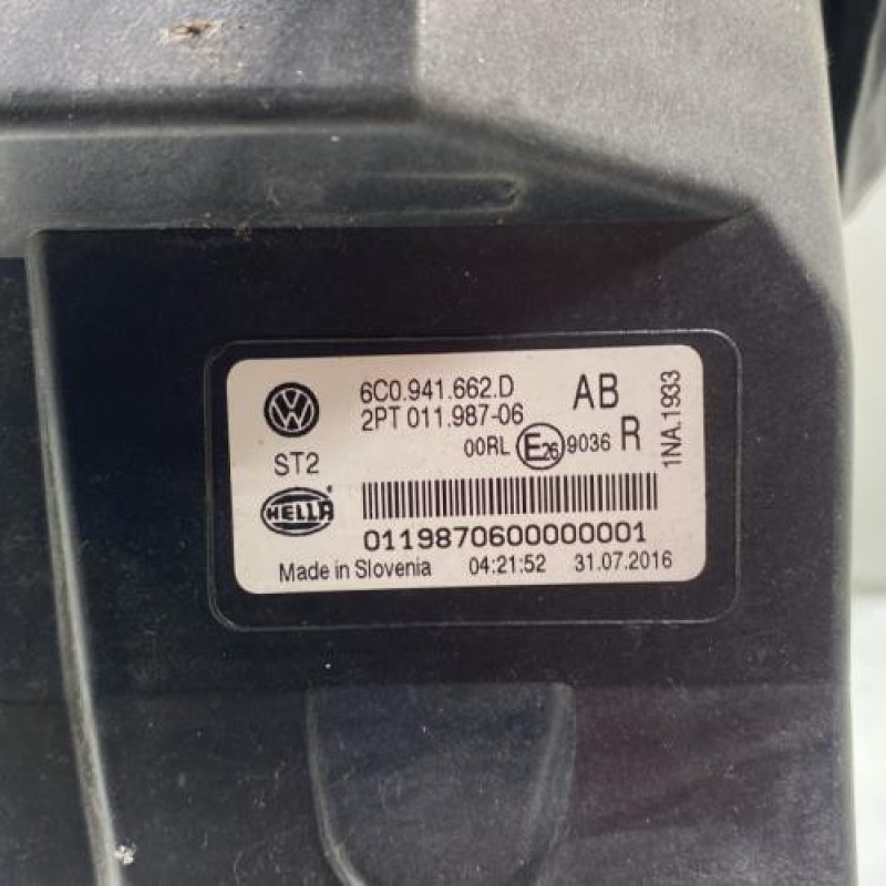 Feu diurne avant droit VOLKSWAGEN POLO 5 Photo n°5