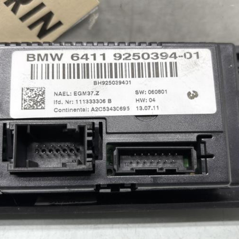 Commande chauffage BMW SERIE 3 E90 Photo n°3