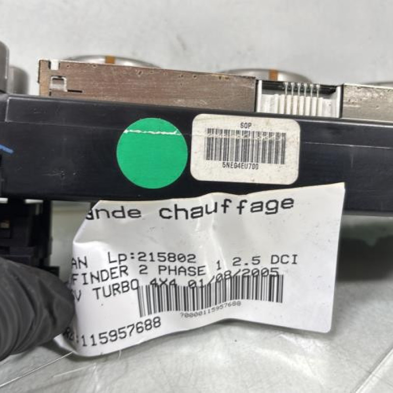 Commande chauffage NISSAN PATHFINDER 2 Photo n°3