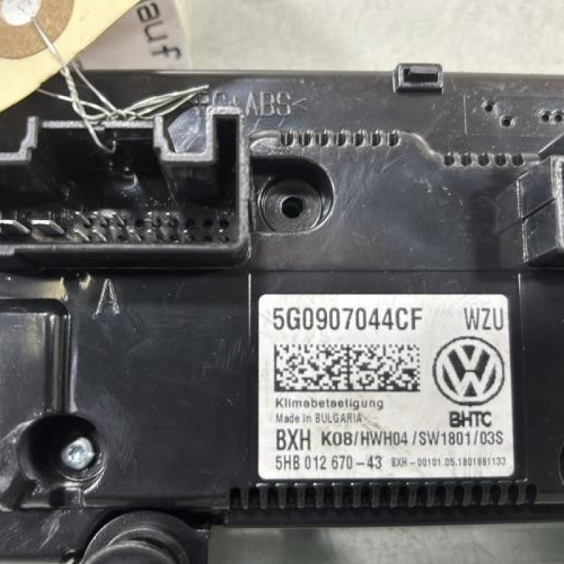 Commande chauffage VOLKSWAGEN GOLF 7 Photo n°4