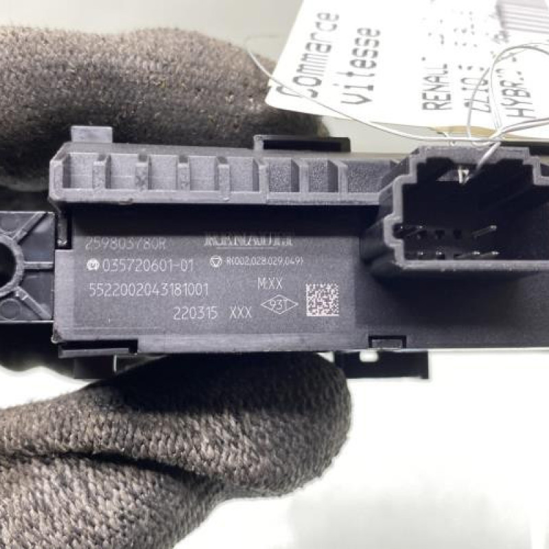 Commande regulateur vitesse RENAULT CLIO 5 Photo n°4