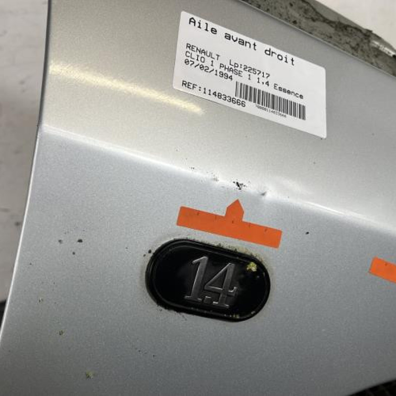 Aile avant droit RENAULT CLIO 1 Photo n°4