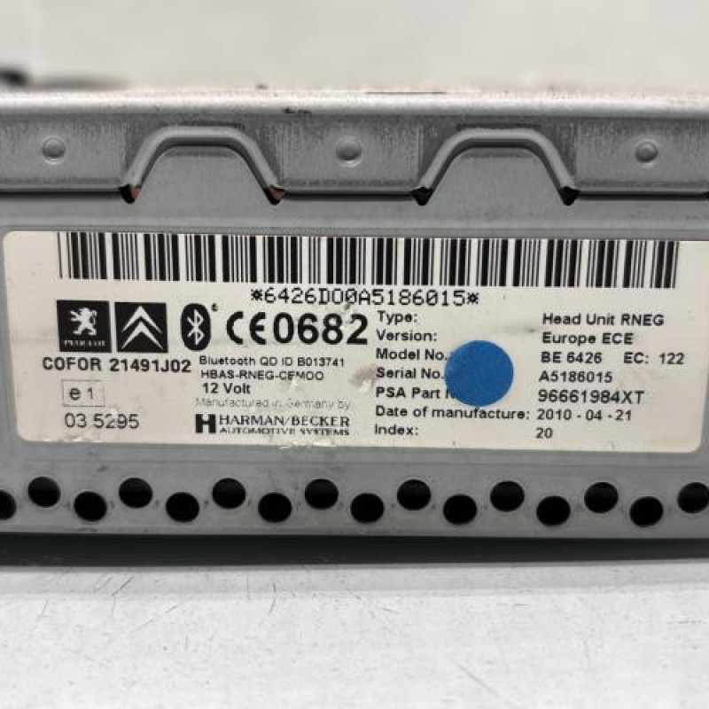 Autoradio d'origine PEUGEOT 3008 1 Photo n°5