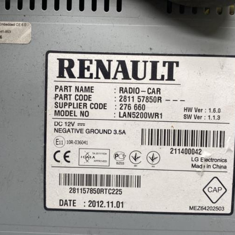 Autoradio d'origine DACIA SANDERO 2 Photo n°5