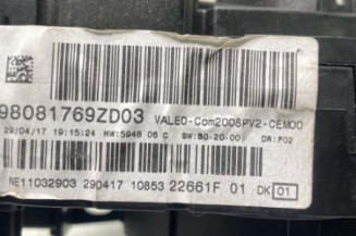 Com (Bloc Contacteur Tournant+Commodo Essuie Glace+Commodo Phare) PEUGEOT 208 1