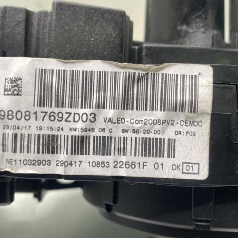 Com (Bloc Contacteur Tournant+Commodo Essuie Glace+Commodo Phare) PEUGEOT 208 1 Photo n°5