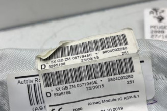 Air bag rideau droit PEUGEOT 2008 1