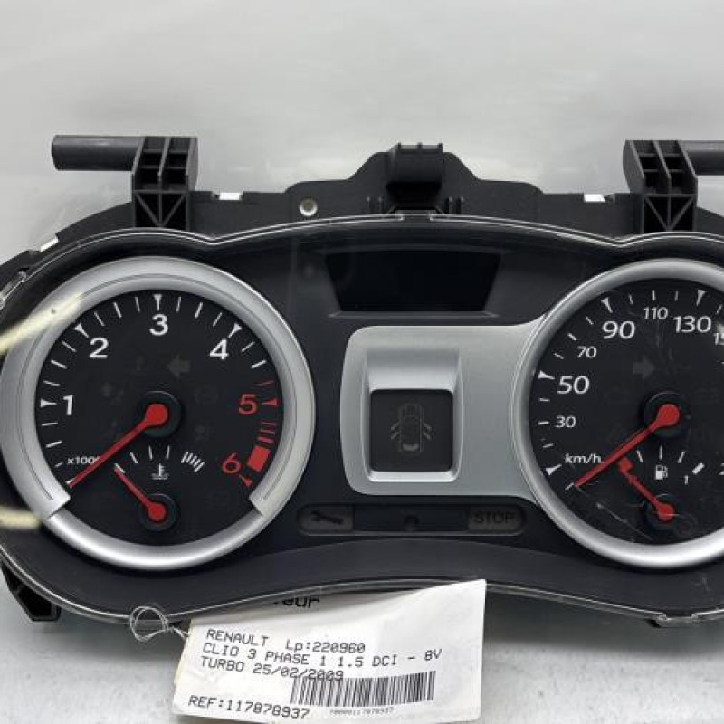 Compteur RENAULT CLIO 3 Photo n°1