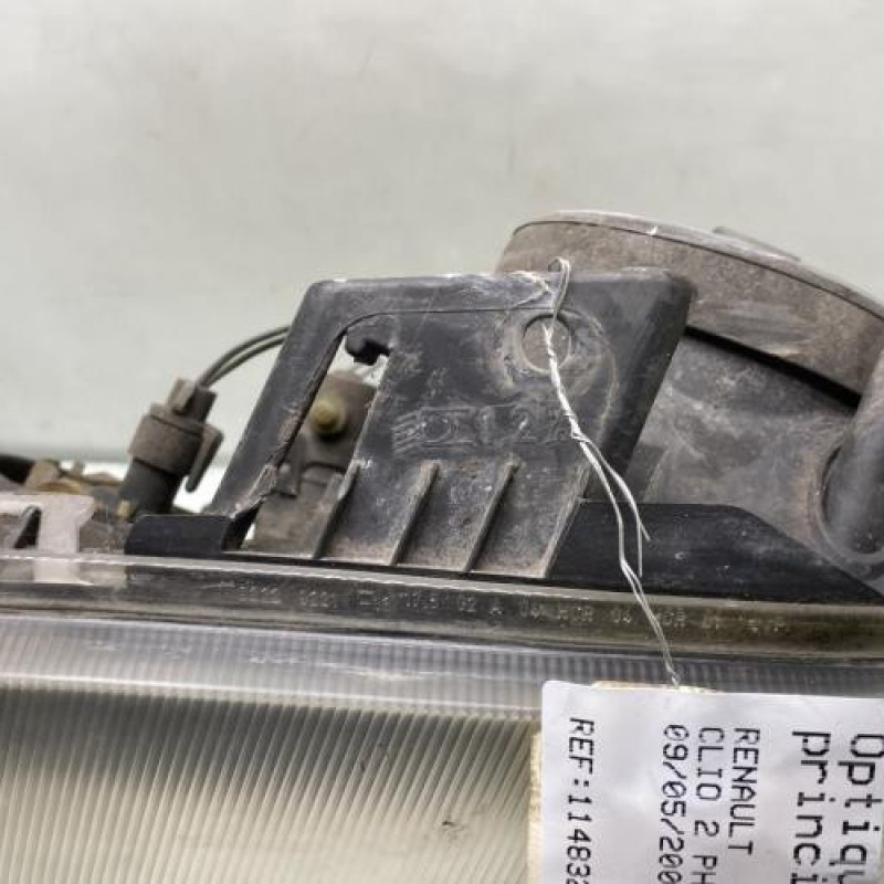 Optique avant principal gauche (feux)(phare) RENAULT CLIO 2 Photo n°4