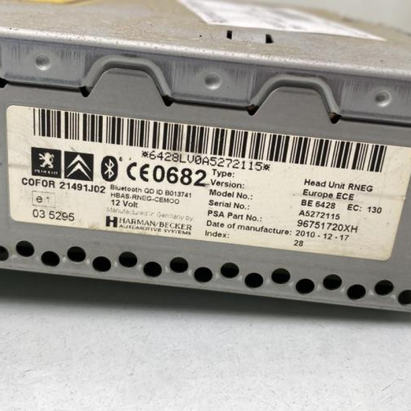 Autoradio d'origine PEUGEOT 308 1 Photo n°5