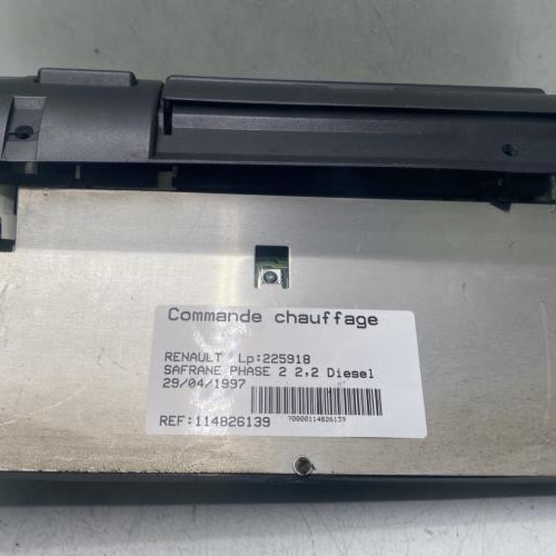 Commande chauffage RENAULT SAFRANE Photo n°7