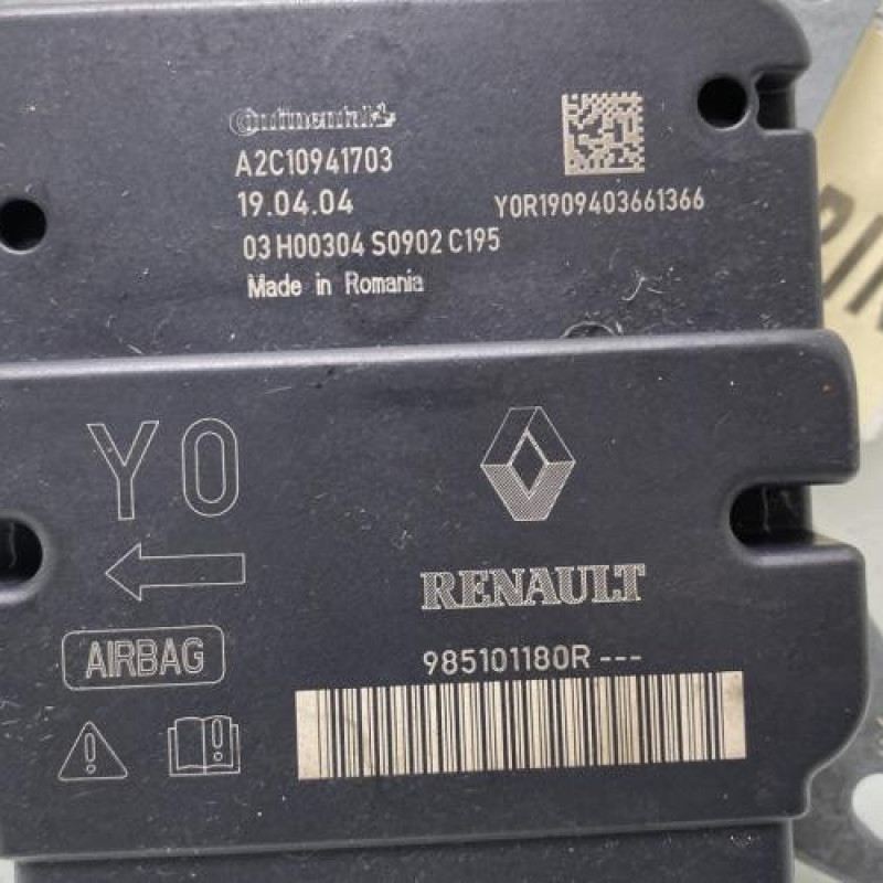 Boitier air bag RENAULT TWINGO 3 Photo n°2