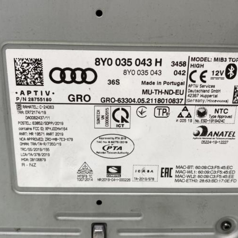 Autoradio d'origine AUDI A3 4 Photo n°6