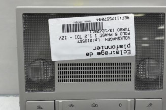 Eclairage de plafonnier VOLKSWAGEN POLO 5 Photo n°1