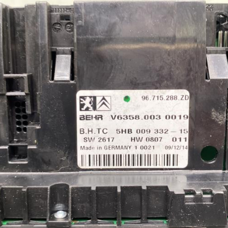 Commande chauffage CITROEN C5 2 Photo n°3