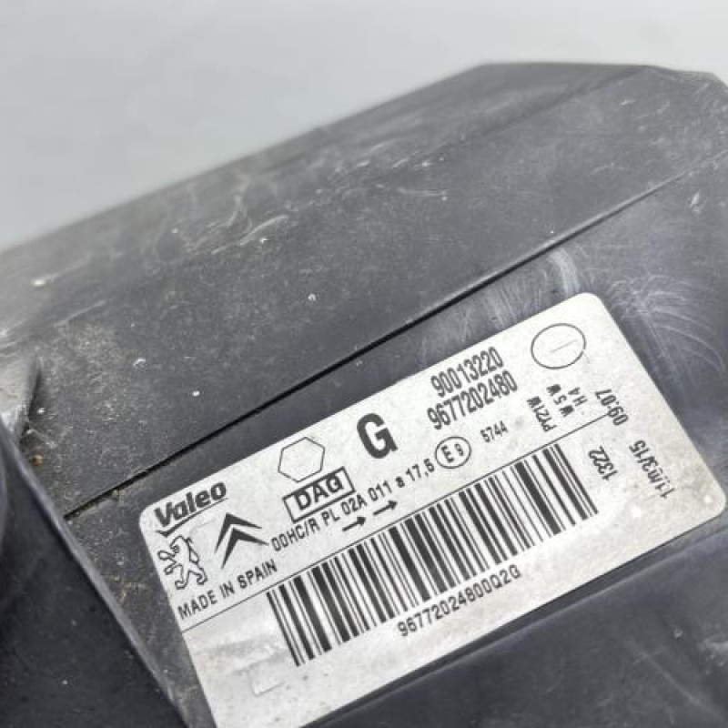 Optique avant principal gauche (feux)(phare) PEUGEOT PARTNER 2 Photo n°4