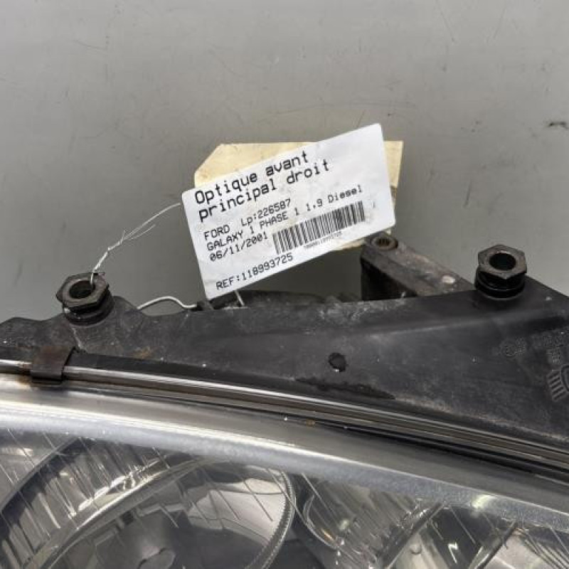 Optique avant principal droit (feux)(phare) FORD GALAXY 1 Photo n°2