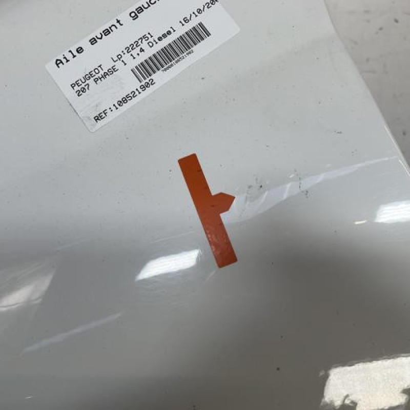 Aile avant gauche PEUGEOT 207 Photo n°4