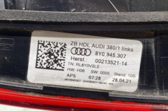 Feu arriere secondaire gauche (feux) AUDI A3 4
