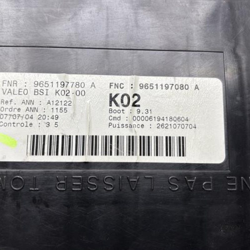 Boitier BSI PEUGEOT 307 Photo n°3