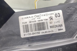 Optique avant principal gauche (feux)(phare) PEUGEOT 108