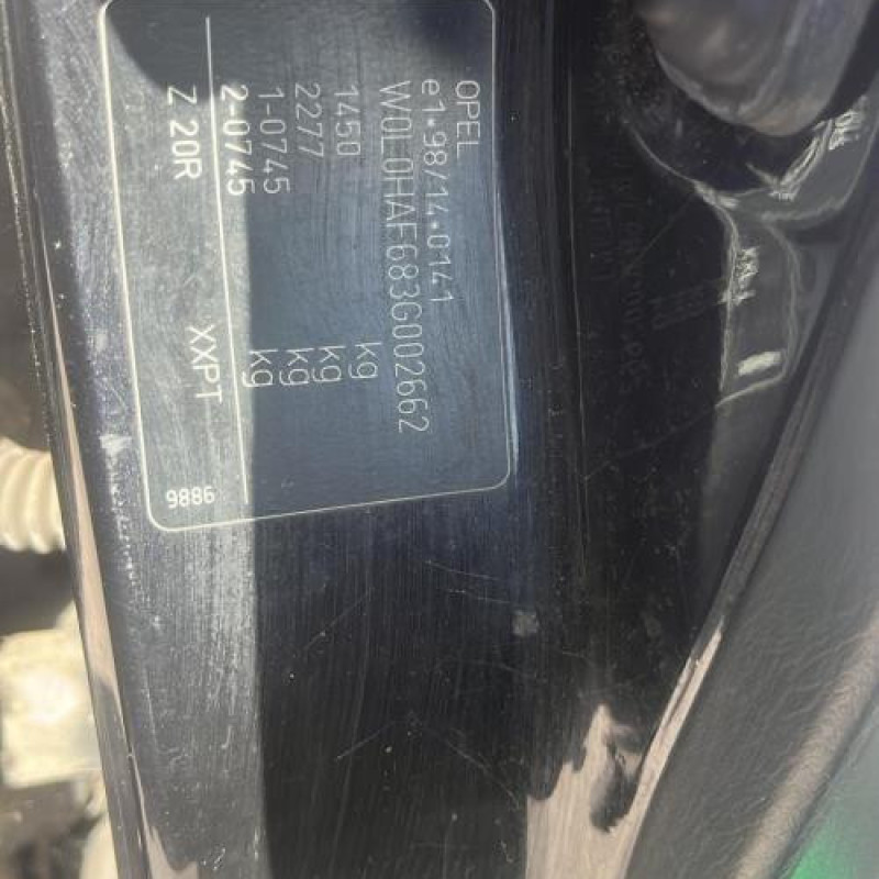 Plage arriere OPEL AGILA A Photo n°20