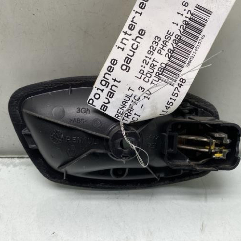 Poignee interieur avant gauche RENAULT TRAFIC 3 COURT Photo n°2