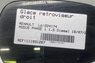 Glace retroviseur droit RENAULT MODUS Photo n°1