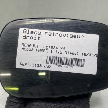 Glace retroviseur droit RENAULT MODUS Photo n°1