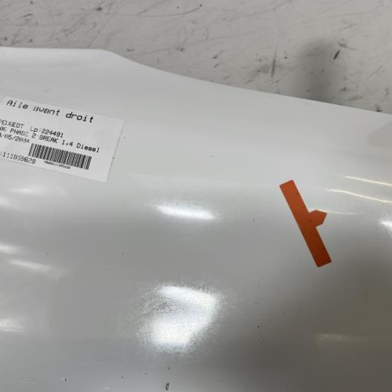 Aile avant droit PEUGEOT 206 Photo n°3