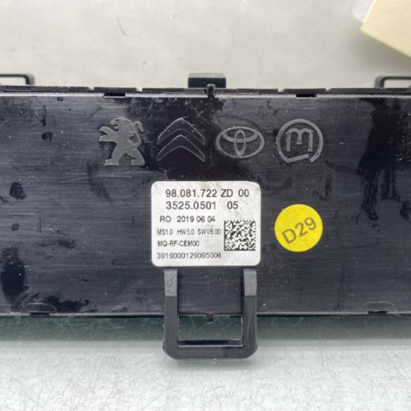 Commande chauffage OPEL VIVARO 3 Photo n°3