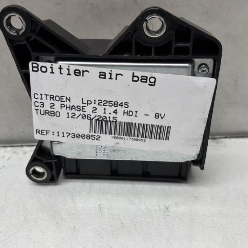 Boitier air bag CITROEN C3 2 Photo n°4