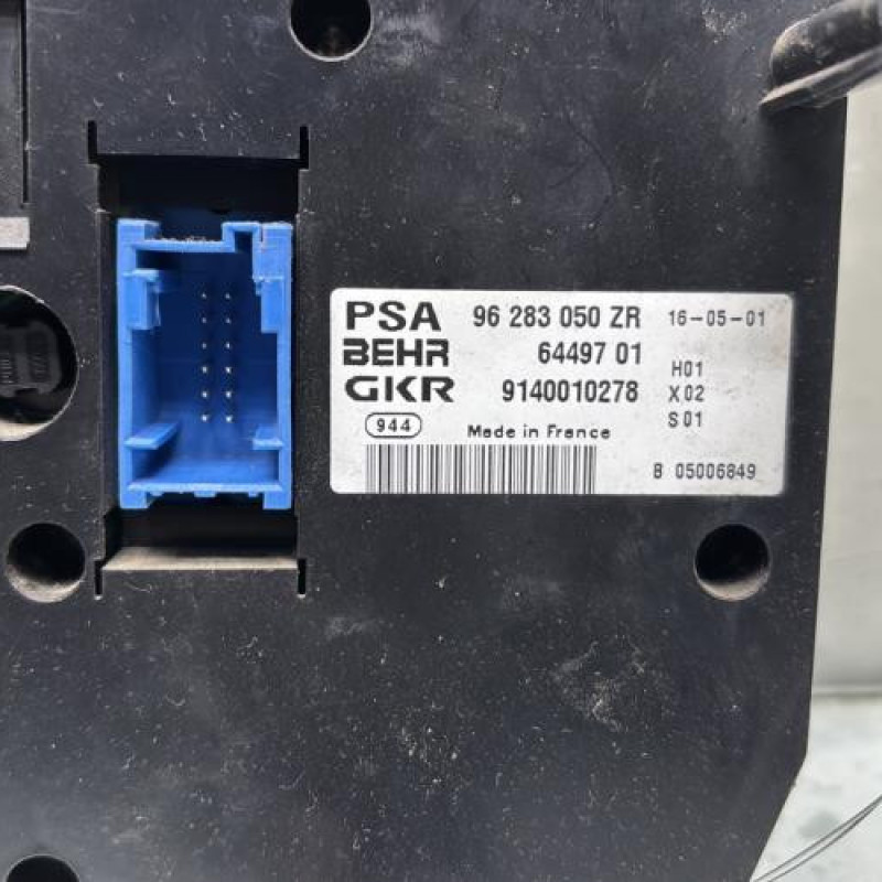 Commande chauffage PEUGEOT 206 Photo n°4