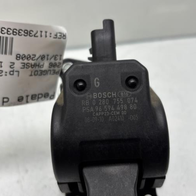 Pedale d'accelerateur PEUGEOT 206 Photo n°4