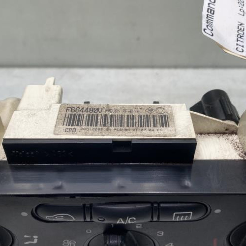 Commande chauffage CITROEN C3 1 Photo n°4