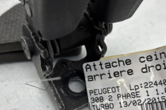 Attache ceinture arriere droit PEUGEOT 308 2