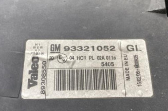 Optique avant principal gauche (feux)(phare) OPEL MERIVA A