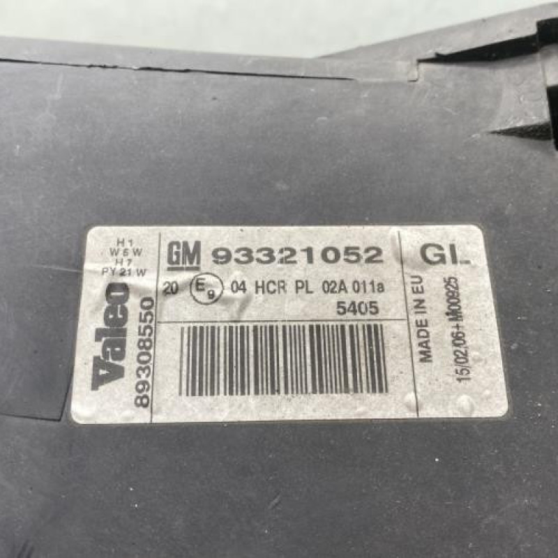 Optique avant principal gauche (feux)(phare) OPEL MERIVA A Photo n°6