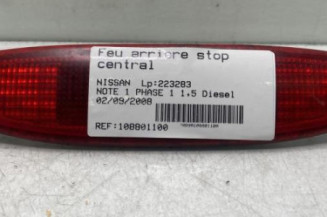 Feu arriere stop central NISSAN NOTE 1 Photo n°1