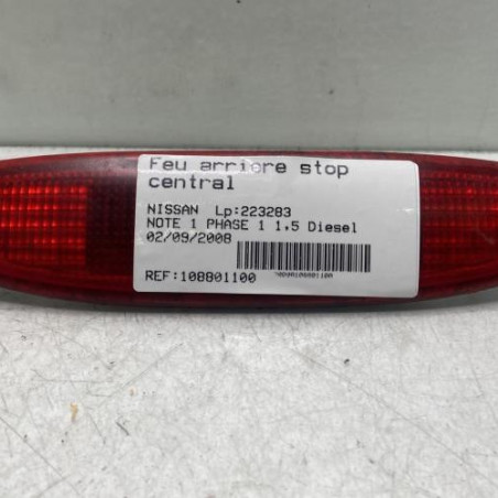 Feu arriere stop central NISSAN NOTE 1 Photo n°1