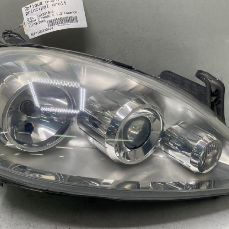 Optique avant principal droit (feux)(phare) OPEL CORSA C Photo n°1