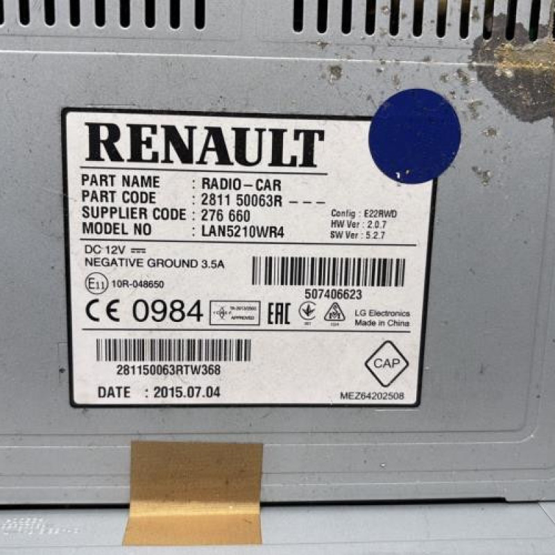 Autoradio d'origine RENAULT CLIO 4 Photo n°6