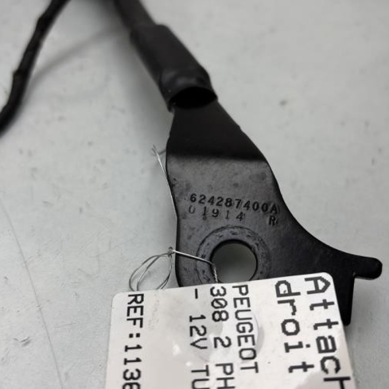 Attache ceinture avant droit PEUGEOT 308 2 Photo n°2