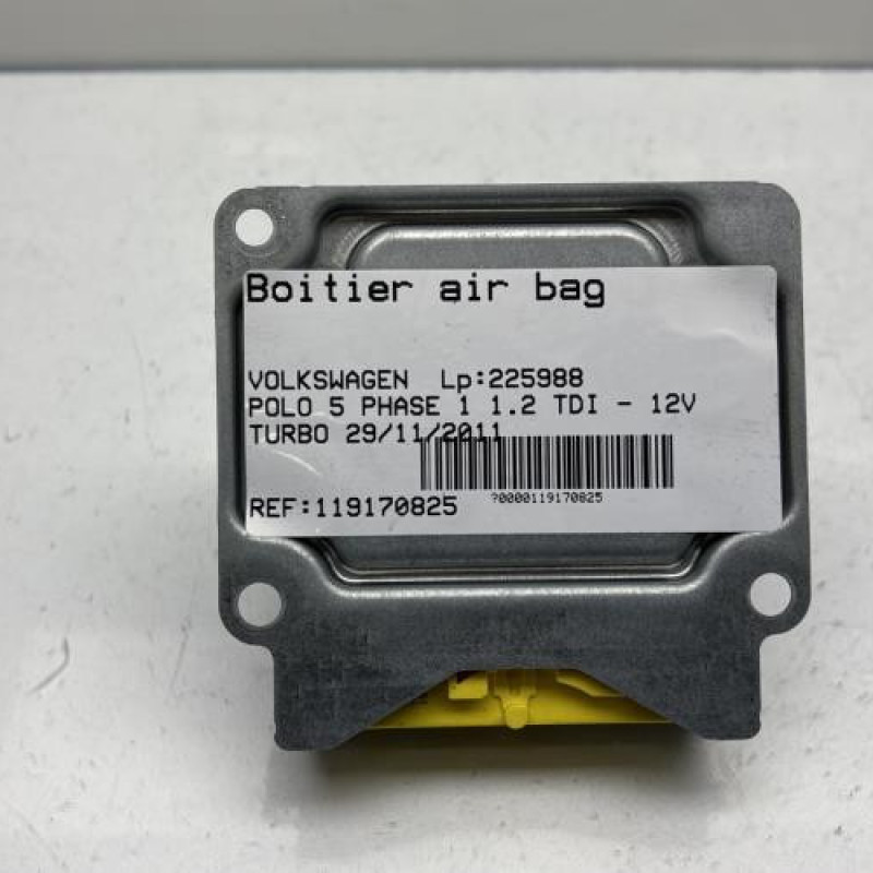 Boitier air bag VOLKSWAGEN POLO 5 Photo n°4