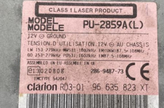 Autoradio d'origine PEUGEOT 206+