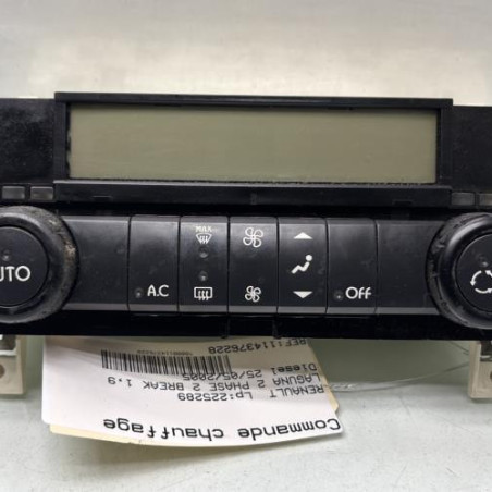 Commande chauffage RENAULT LAGUNA 2 Photo n°1